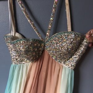 Floor length prom dress